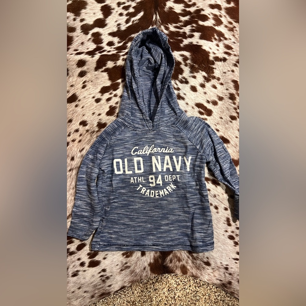 Old Navy Striped Navy Kids Hoodie